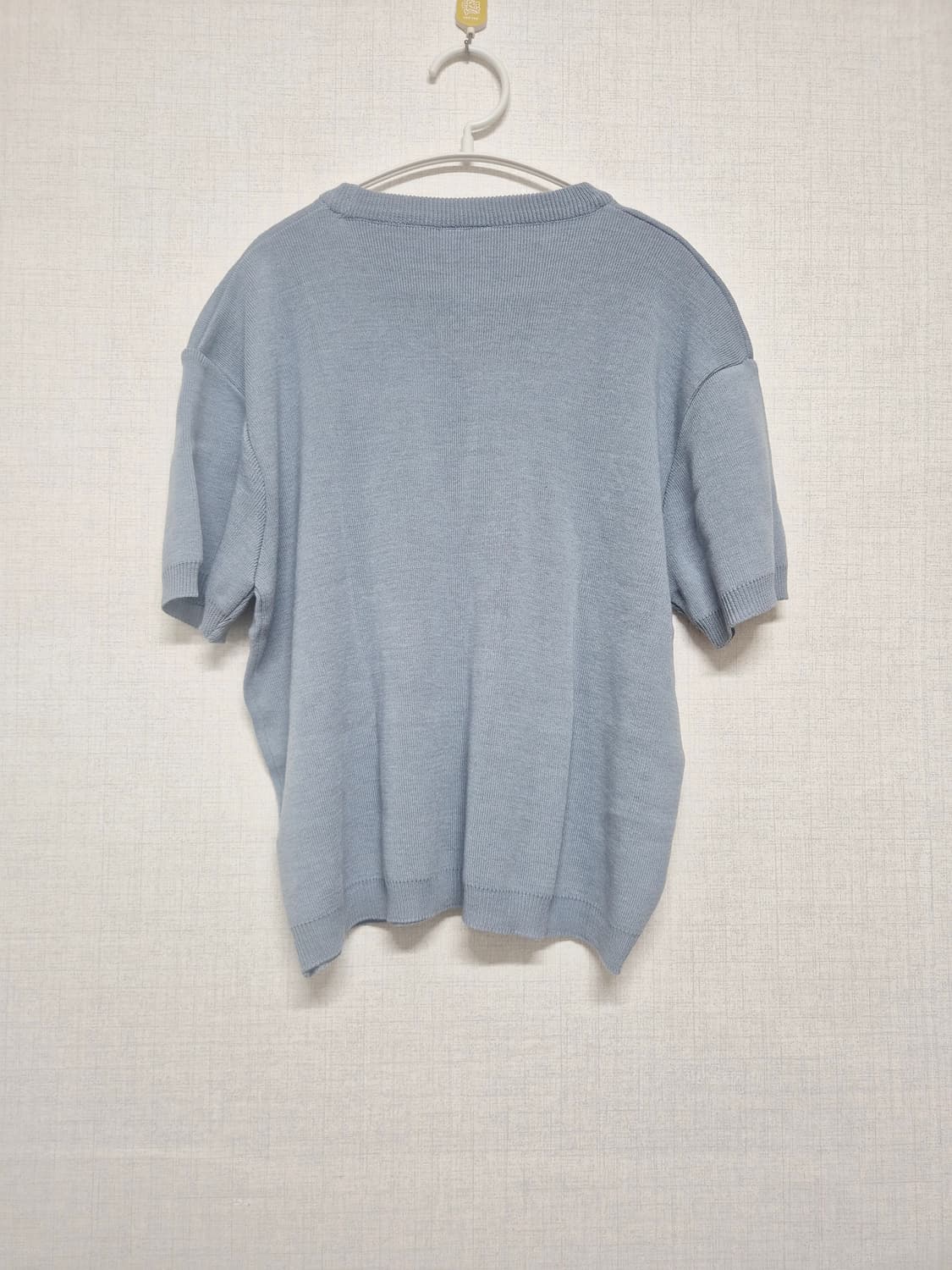 하늘 니트 반팔티셔츠 상품이미지2