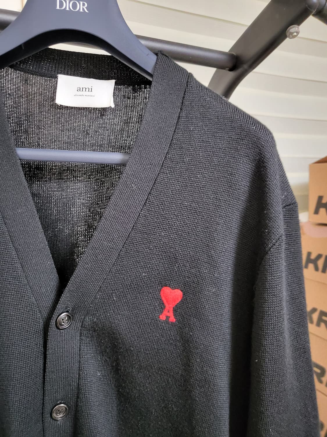 24SS 아미 울 니트 가디건 L 상품이미지3