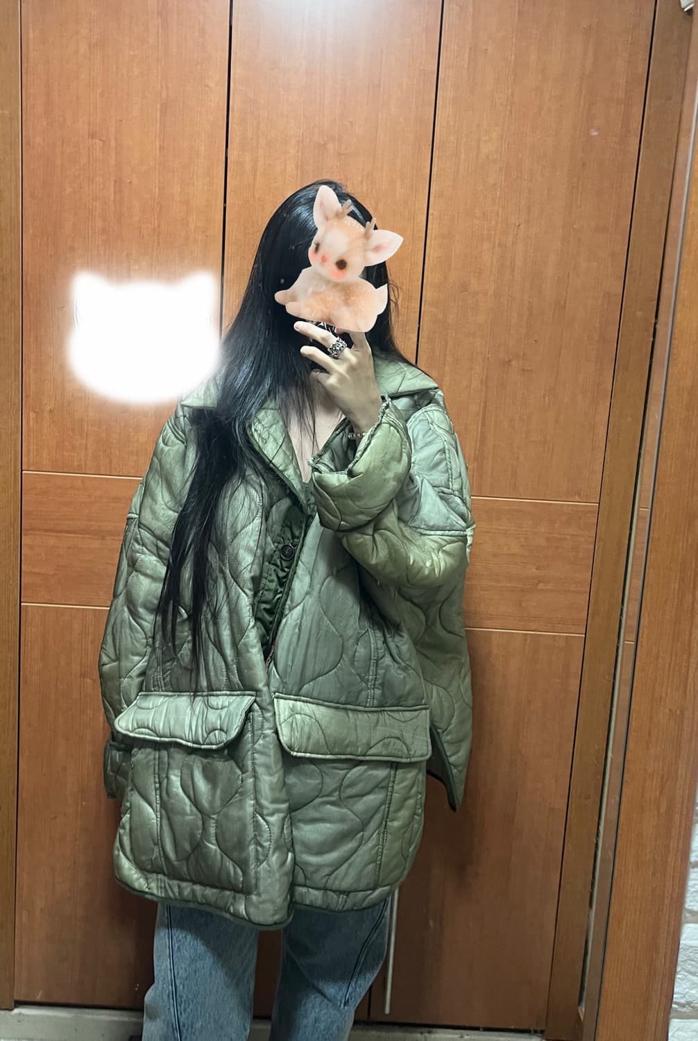 77circa 나나써카 퀄팅 라이너 오버 코트 상품이미지2