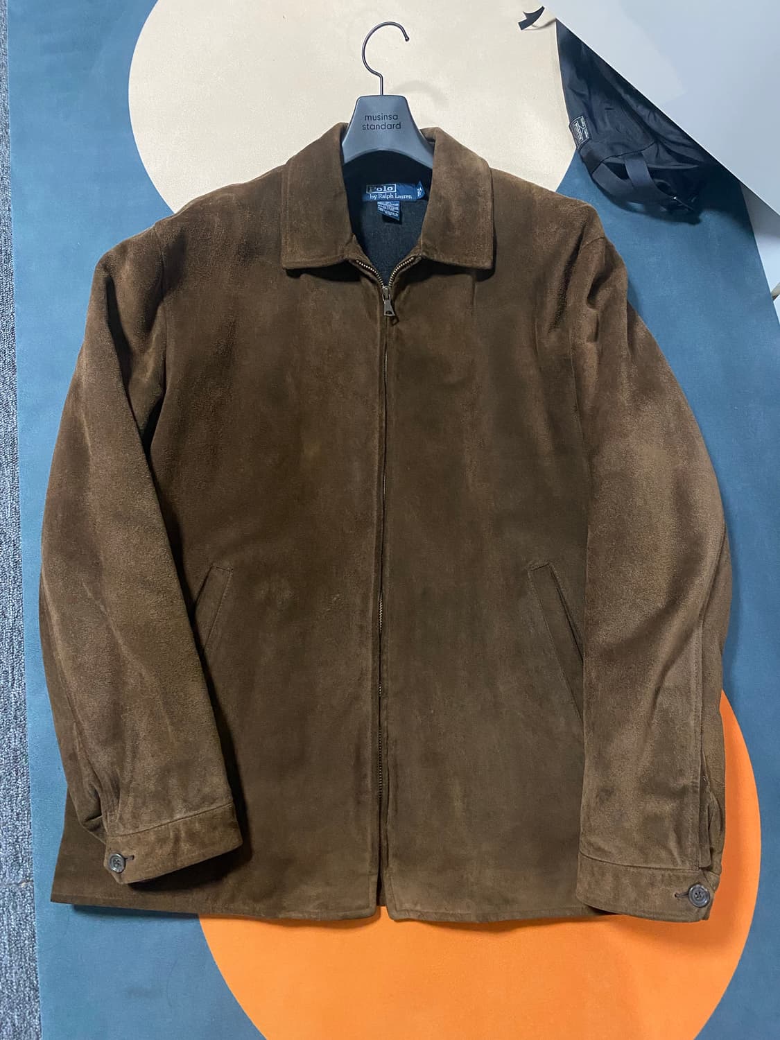 옷정리중. 폴로 스웨이드 어드저스트 자켓 급처 상품이미지2