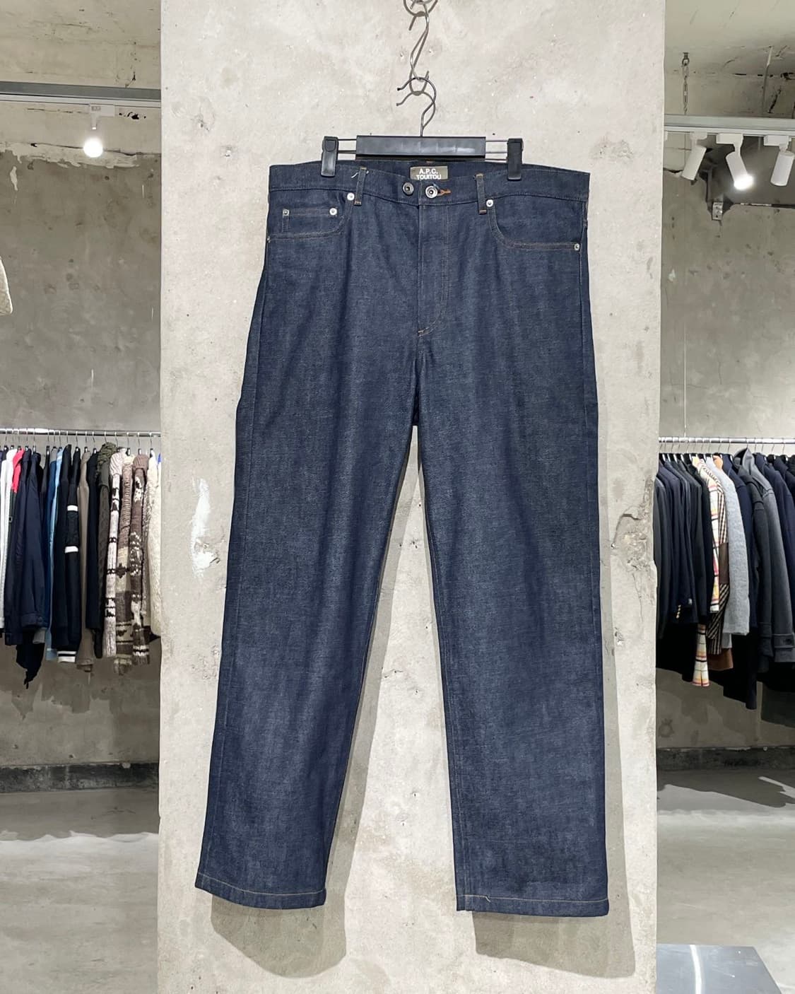 a.p.c 뚜이뚜 진청 셀비지 생지 데님 팬츠 상품이미지1