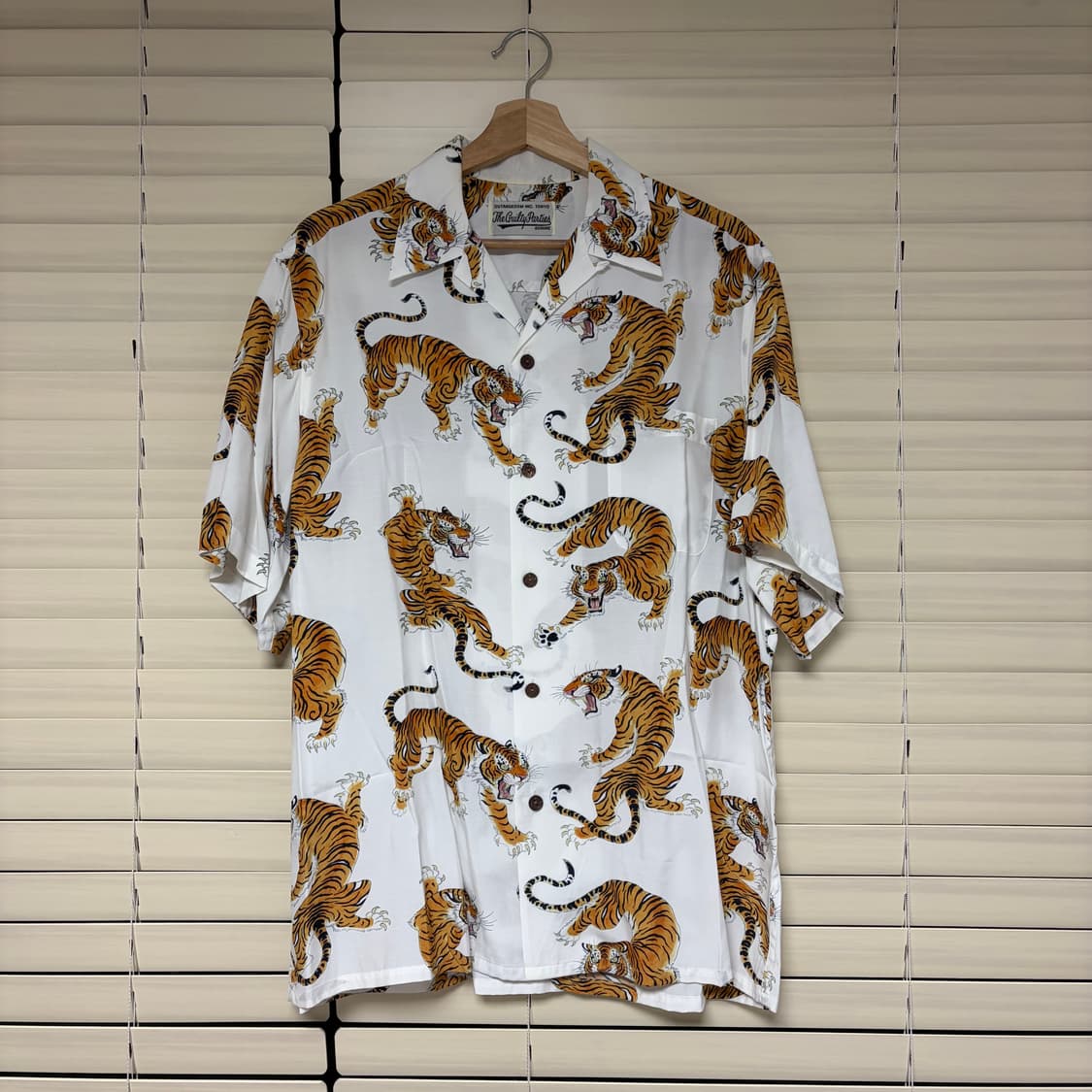 와코마리아 팀레히 오픈카라 레이온 하와이안 반팔 셔츠 M 상품이미지2