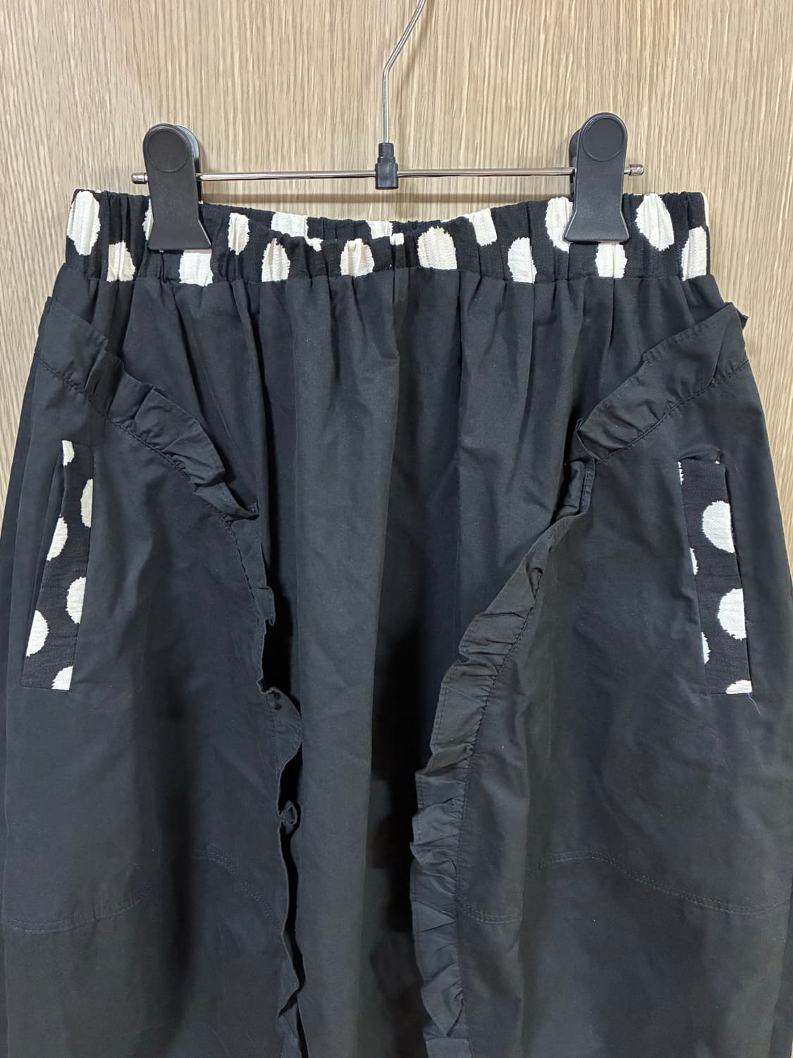 프릴 도트 밴딩 스커트 상품이미지5