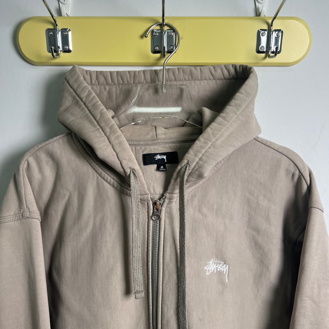 스투시 오버다이드 스탁 로고 후드 집업 M 상품이미지4