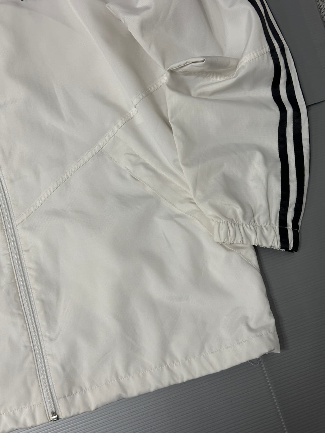 아디다스 우븐 자켓 바람막이 화이트 100 상품이미지3
