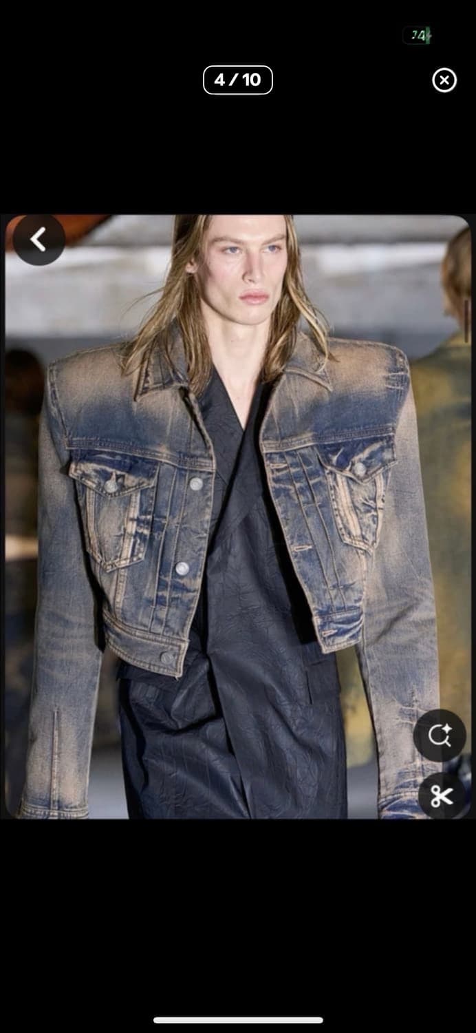 준지 [Runway] Denim Cropped 패디드 자켓 상품이미지2