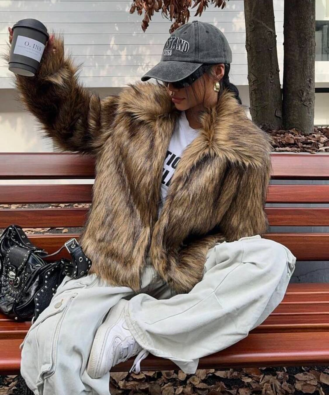 퍼 자켓 - 카멜 상품이미지2