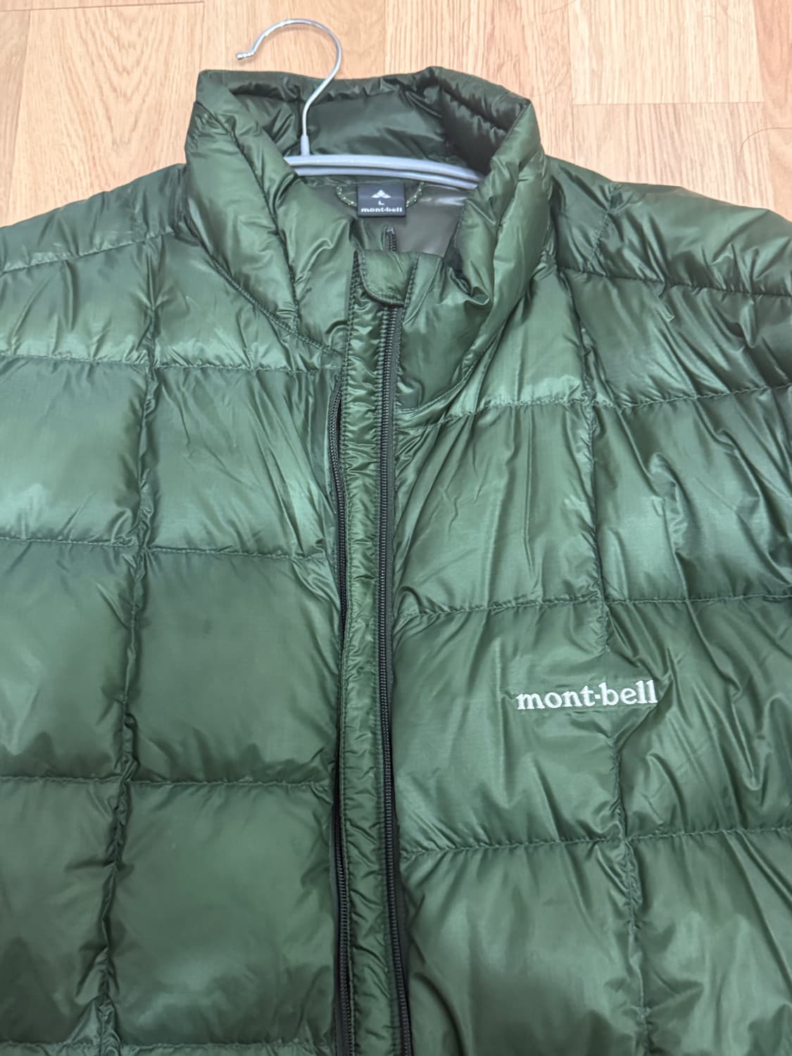 몽벨 슈페리어 다운자켓 800 다크그린L 경량패딩 상품이미지2