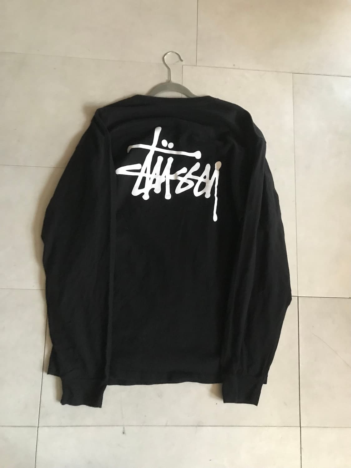 스투시 블랙 빅로고 롱슬리브 상품이미지8