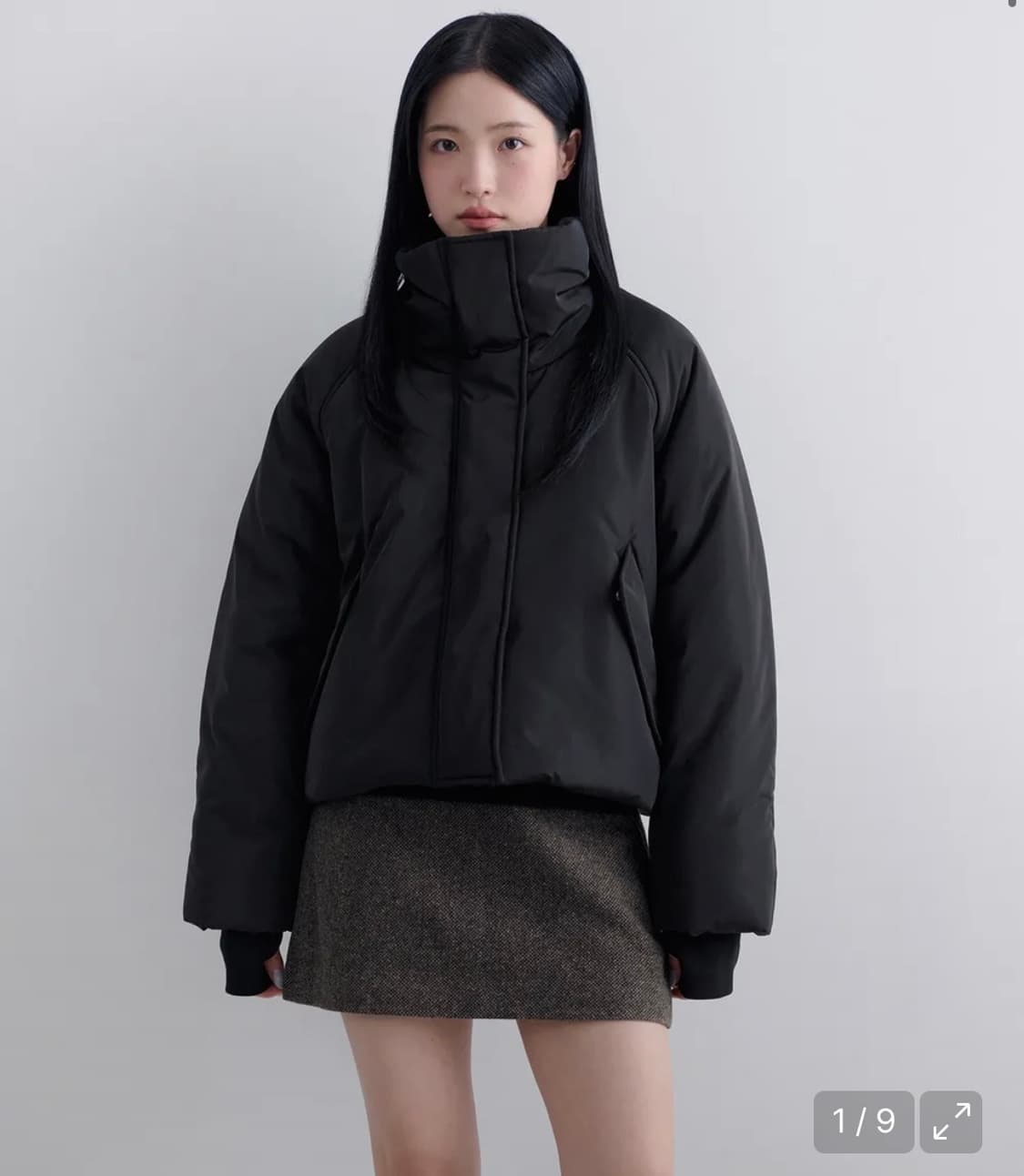 무신사스탠다드 우먼즈 하이넥 숏패딩 재킷 S 상품이미지1