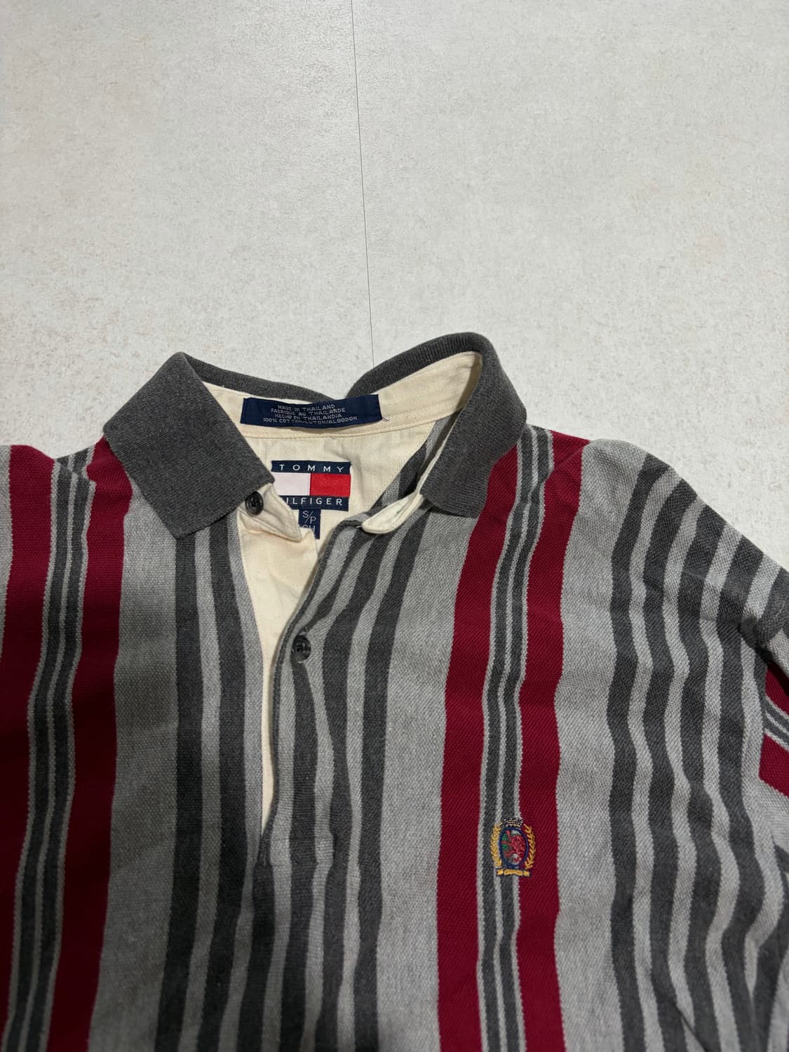 타미힐피거 올드스쿨 슬림핏 카라 긴팔티 95-100 상품이미지3