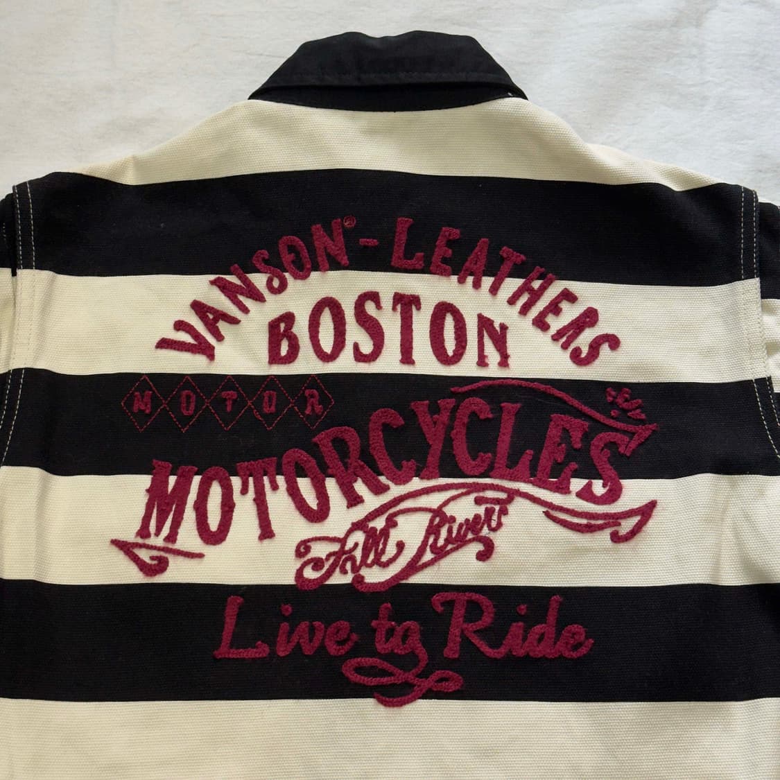 벤슨 레더 스트라이프 워크자켓 상품이미지9