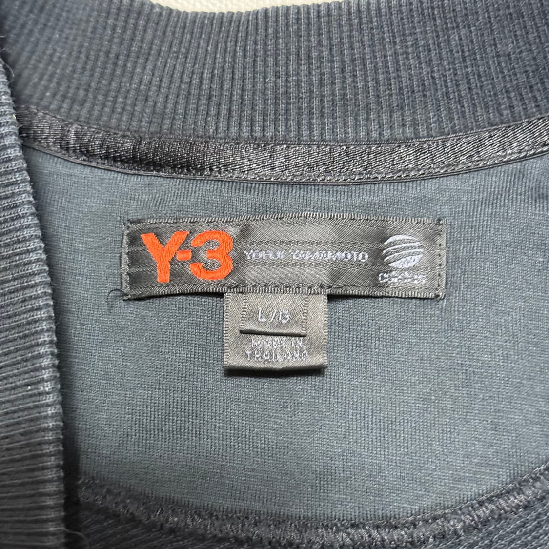 L Y-3 로고 패치 블랙 긴팔 티셔츠 상품이미지4