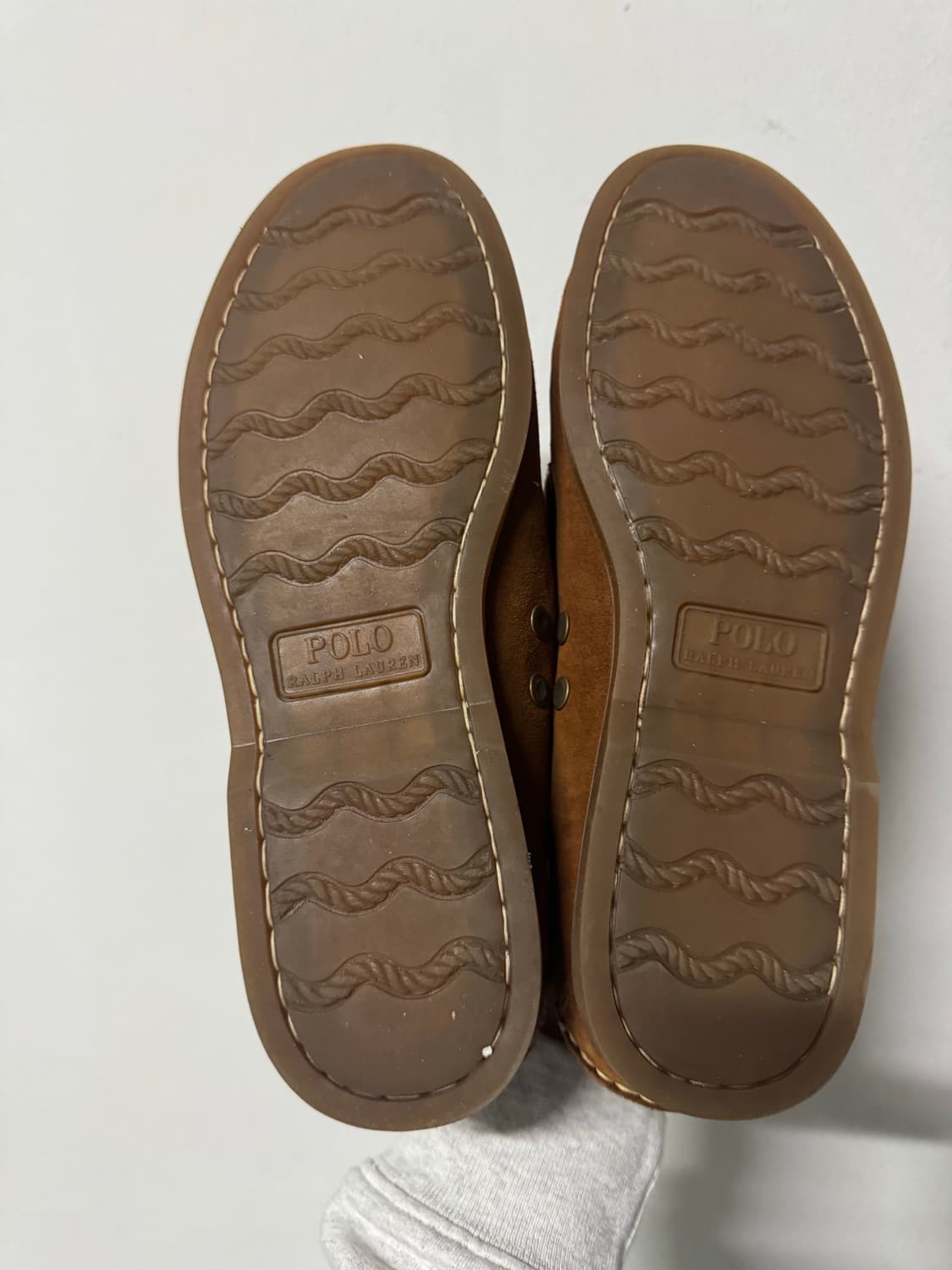 김원중 폴로 랄프로렌 스웨이드 보트 슈즈 , 로퍼 9.5D 브라운 상품이미지2