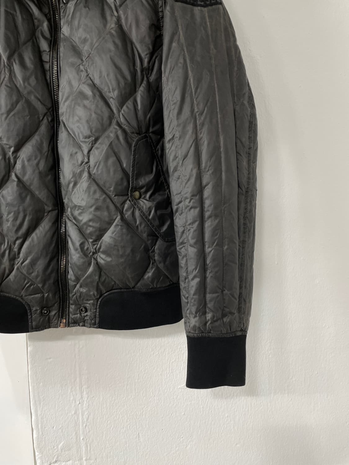 디젤 후드 퍼 퀼팅 다운 자켓 상품이미지7