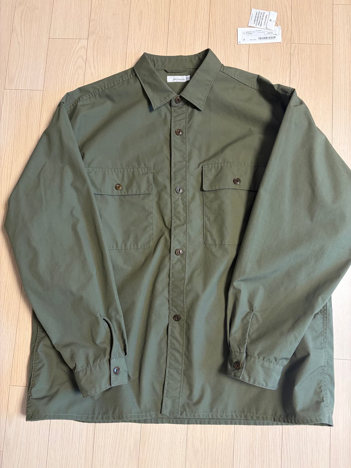 [새제품, L] 나나미카 cpo셔츠 카키 상품이미지1