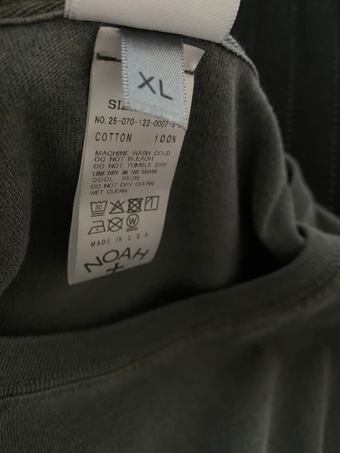 Noah  롱슬리브 XL (일본매장에서 구매)  상품이미지2