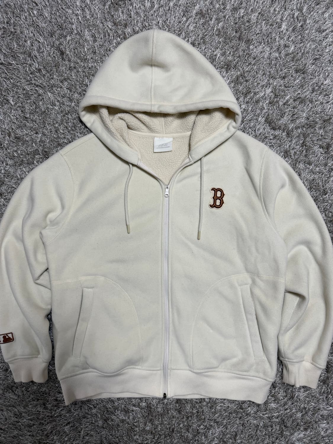 [L] MLB 보스턴 와펜 기모 집업후드 상품이미지2