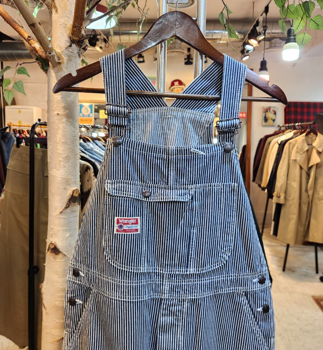 남,여29사이즈 미만) wrangler 랭글러 히코리 오버롤 데님 상품이미지1