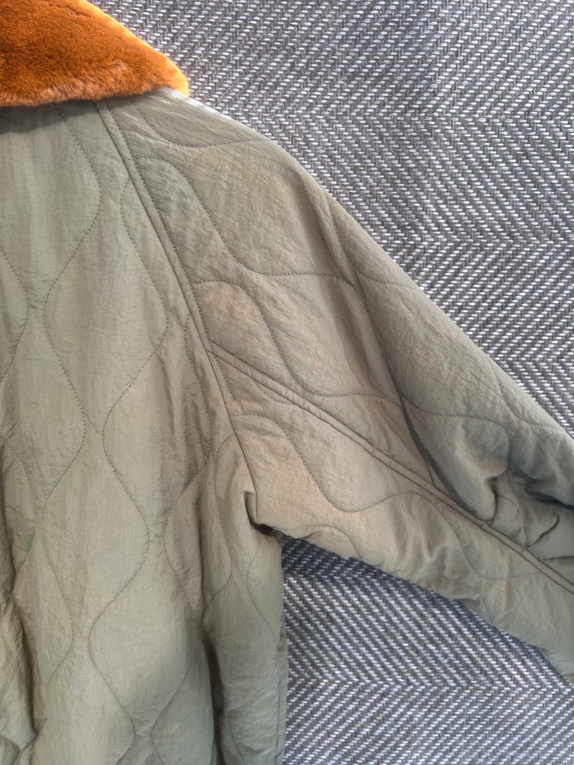 Duble name 퀄팅 해링턴자켓 상품이미지9