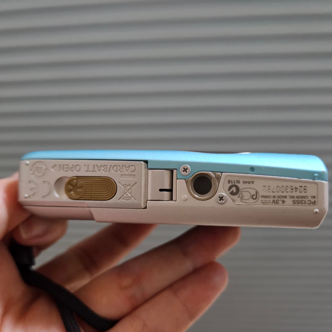 Canon IXUS 95 IS 디지털카메라 빈티지 감성 하늘색 상품이미지3