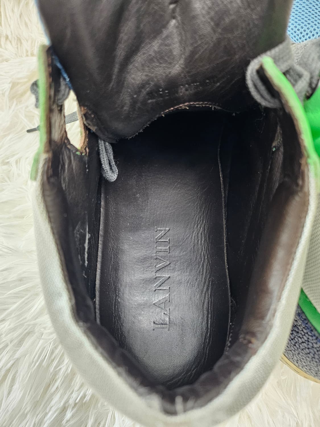 랑방 컬러블록 미드탑 스니커즈 265 7 상품이미지5