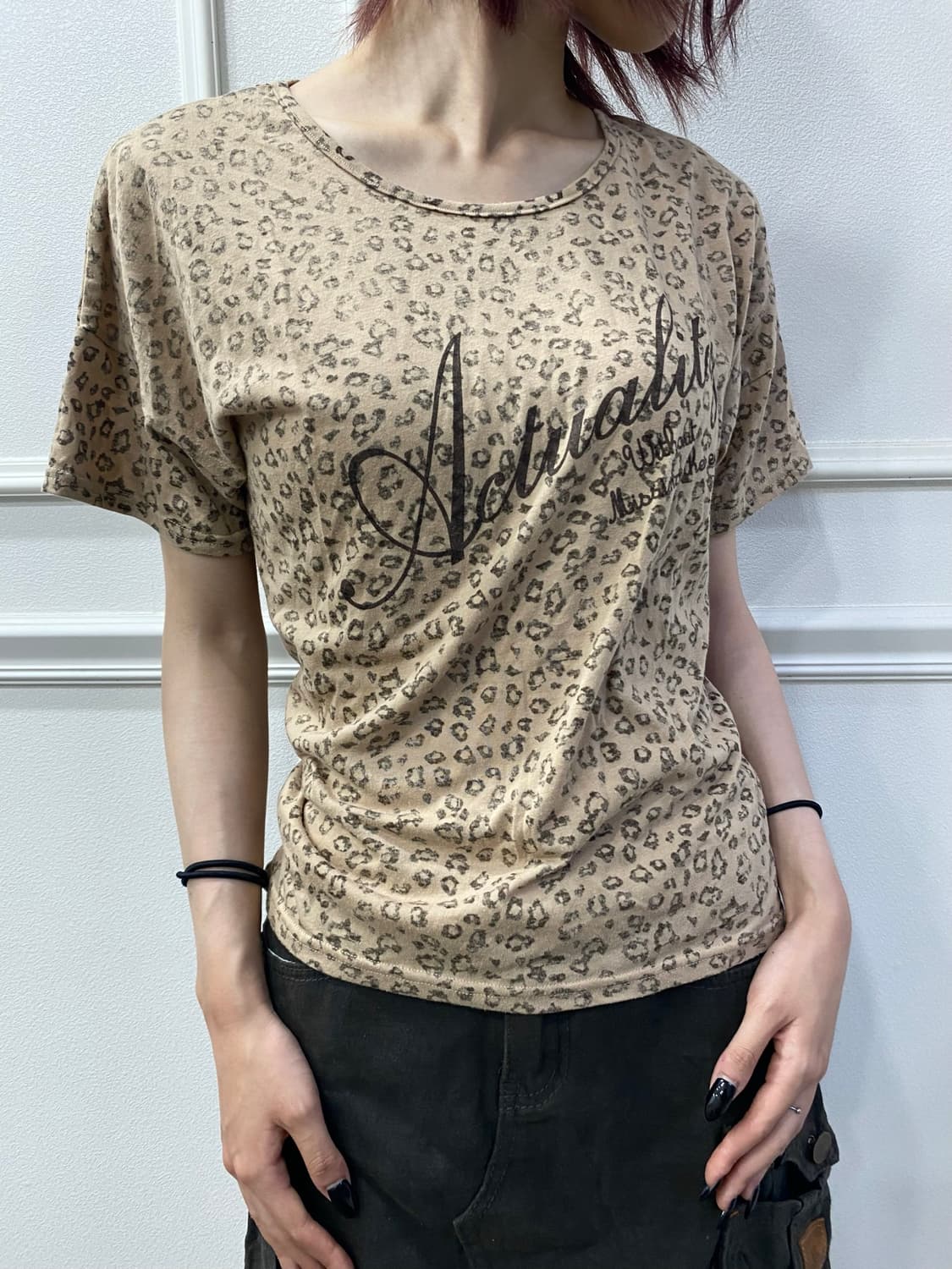 Leopard Print 1/2 Tee 상품이미지1