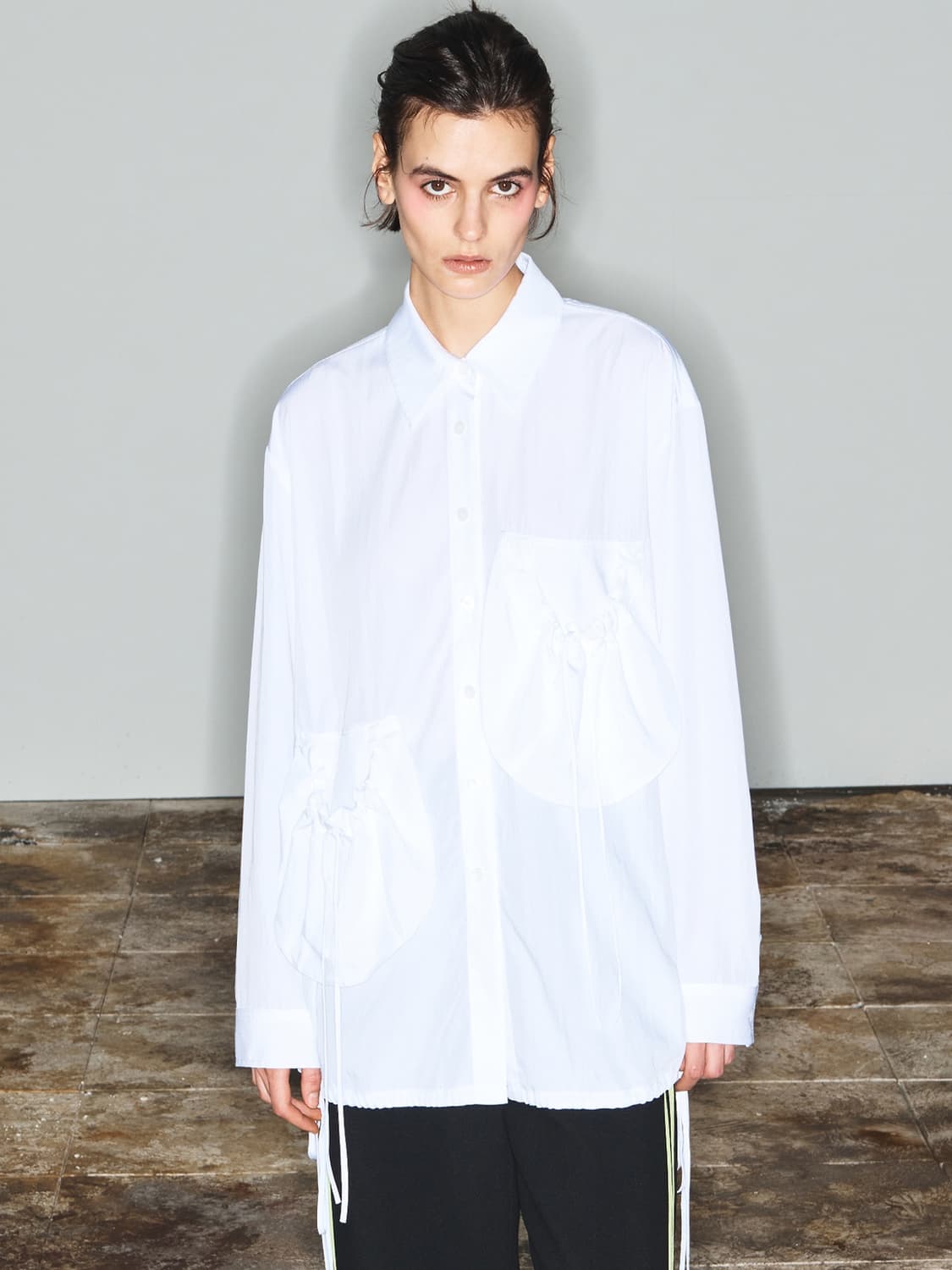 [1] 오픈와이와이 패치 포켓 셔츠 화이트 상품이미지1