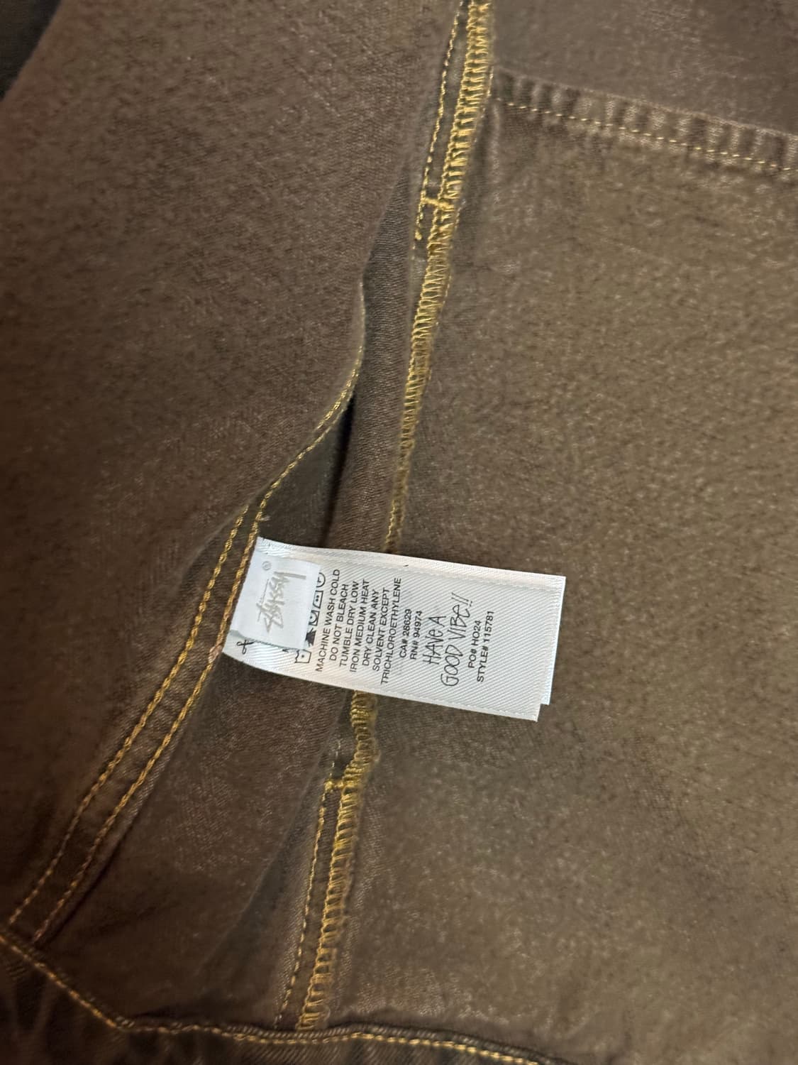 스투시 워크 기어 데님 자켓 머쉬룸 브라운 상품이미지3