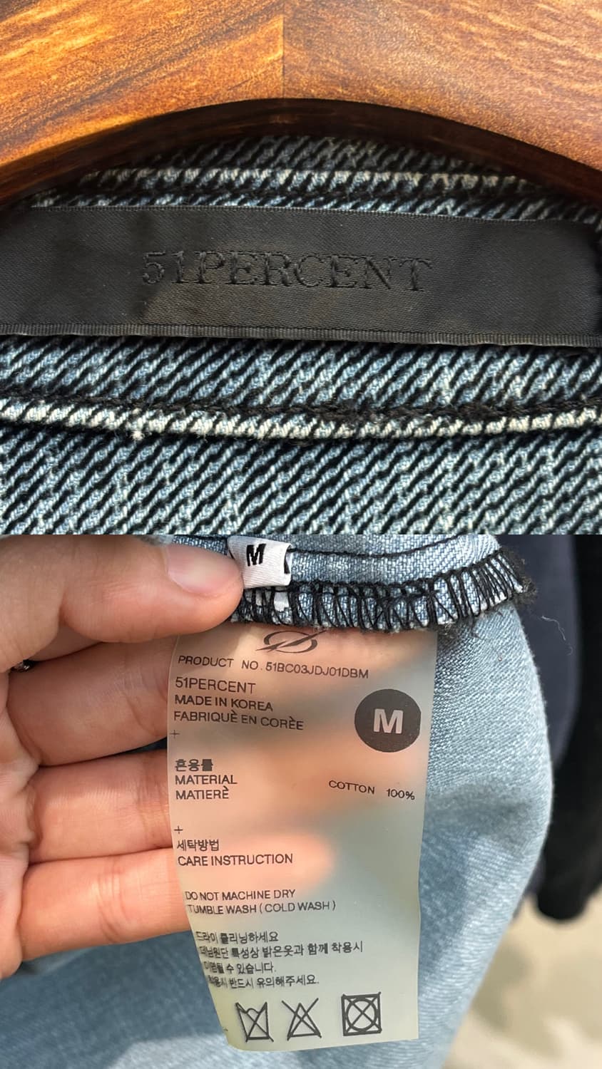 51퍼센트 데님 버튼 셔츠 자켓 상품이미지10