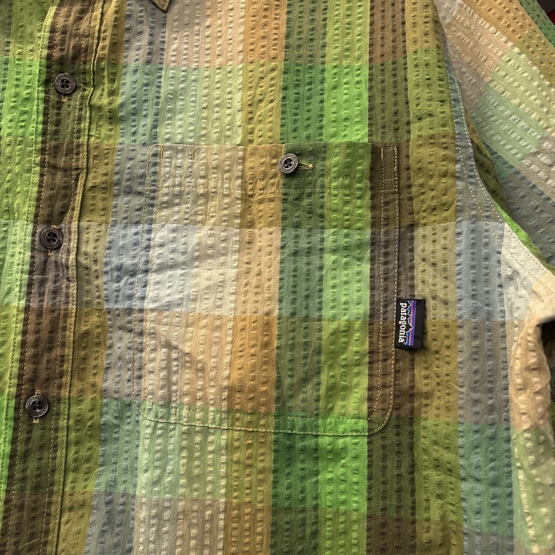 파타고니아 퍼커웨어 어스톤 그리드 체크 시어서커 셔츠 N1027 상품이미지5