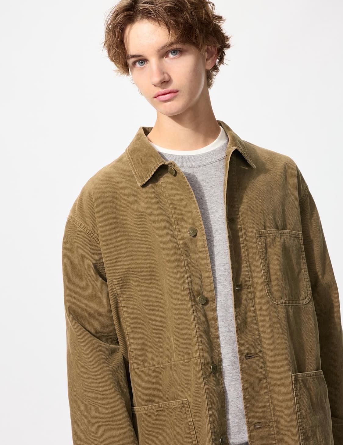 Uniqlo 유니클로 코듀로이 자켓 브라운 s 상품이미지2