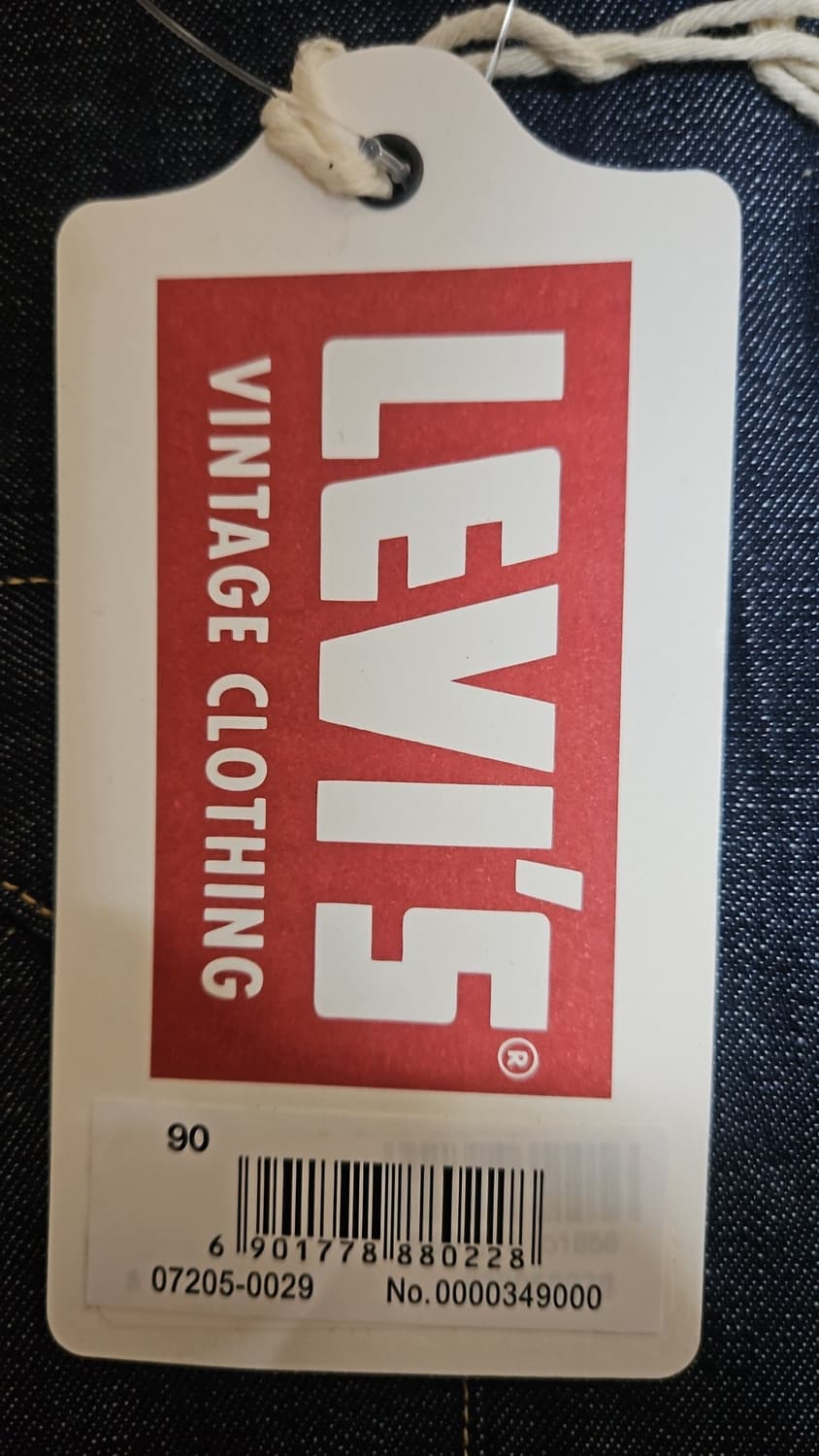 리바이스 LVC 1955 쏘우투스 데님 셔츠 리지드 S 상품이미지4