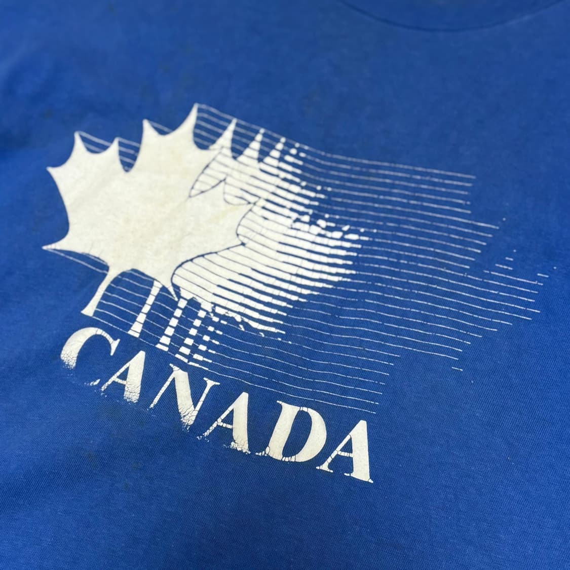 헤인즈(Hanes) 비피-T 메이드 인 USA 빈티지 캐나다 그래픽 티셔 상품이미지2