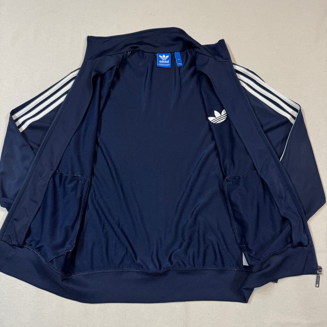 XL) 아디다스 파이어버드 삼선 져지 트랙탑 집업 네이비 W23 상품이미지5
