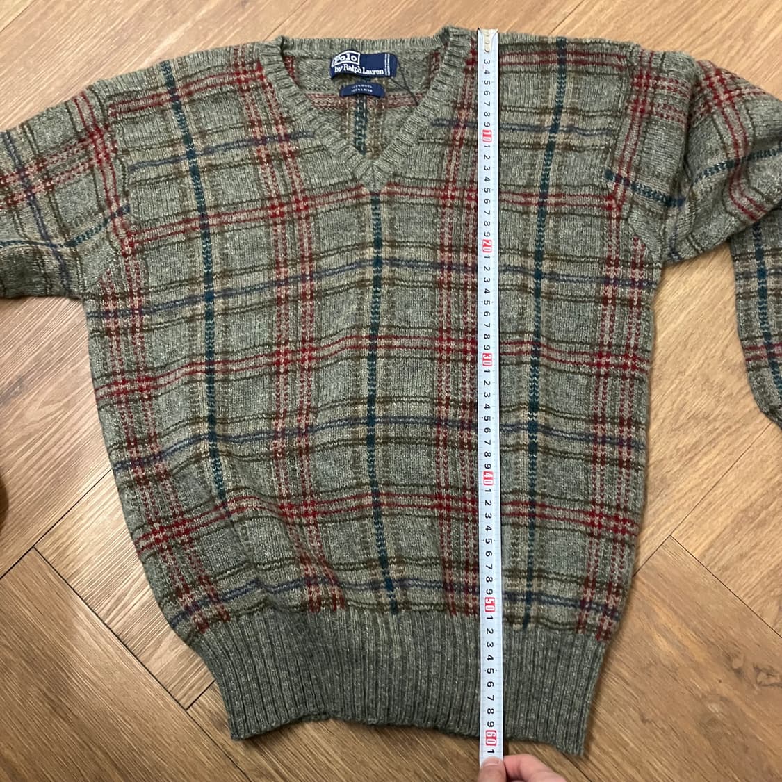 N77 폴로 체크 니트 상품이미지5