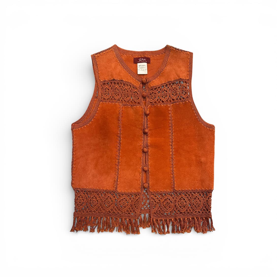Suede Orange Western Vest 상품이미지1