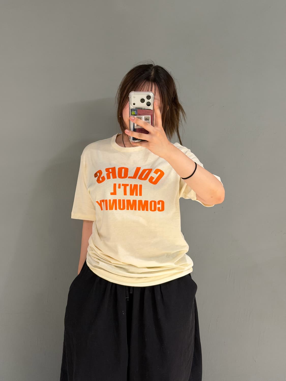Benetton color point lettering top 상품이미지2