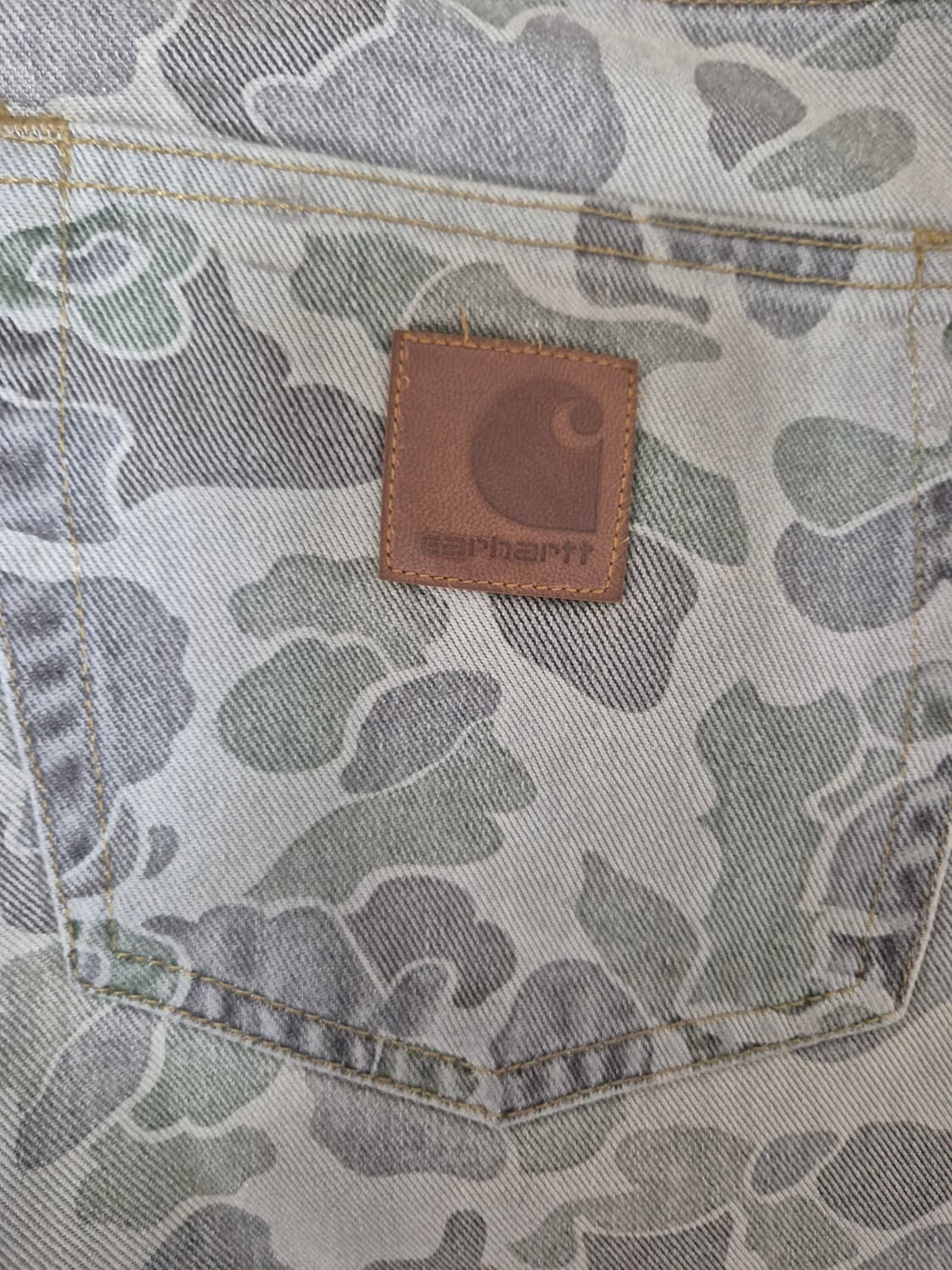 [34] 칼하트 덕 랜던 카모 덕 데님 팬츠 13.5oz 상품이미지9