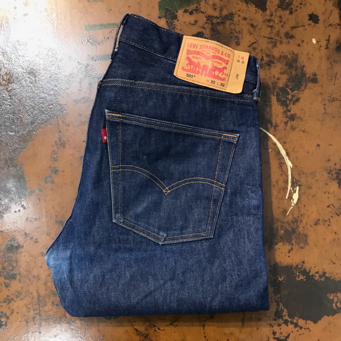 리바이스 501 진청 데님 팬츠 허리 34 35 사이즈 상품이미지1