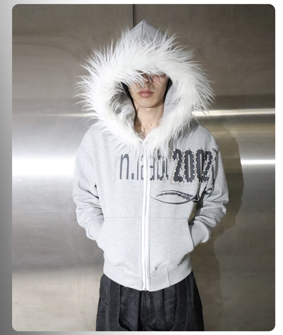 Night lab 퍼 후드집업 상품이미지1