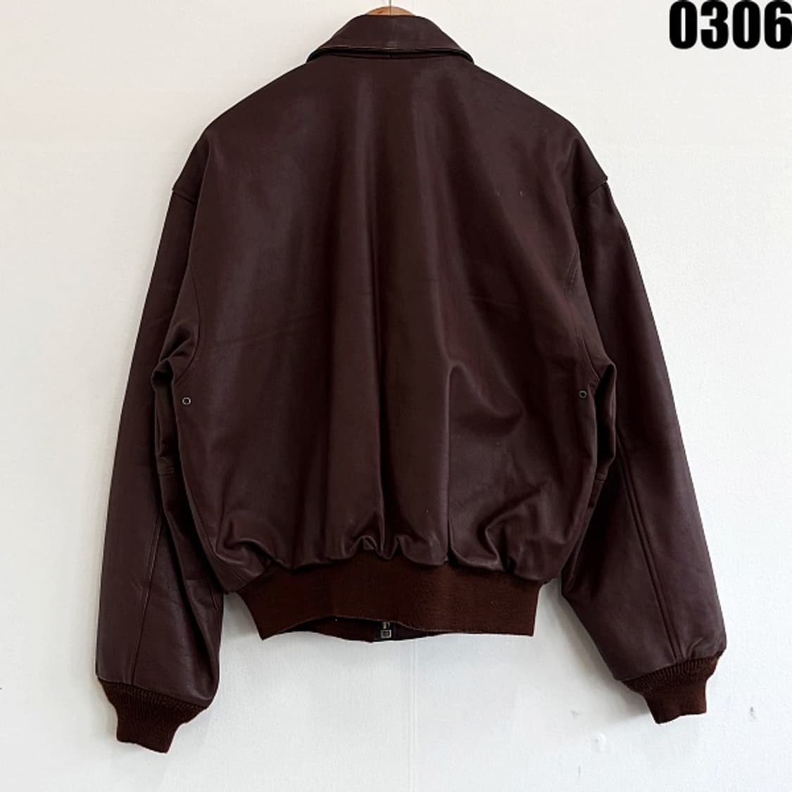 미 공군 A-2 타입 항공점퍼 레더 플라이트 자켓 M 0306 상품이미지10