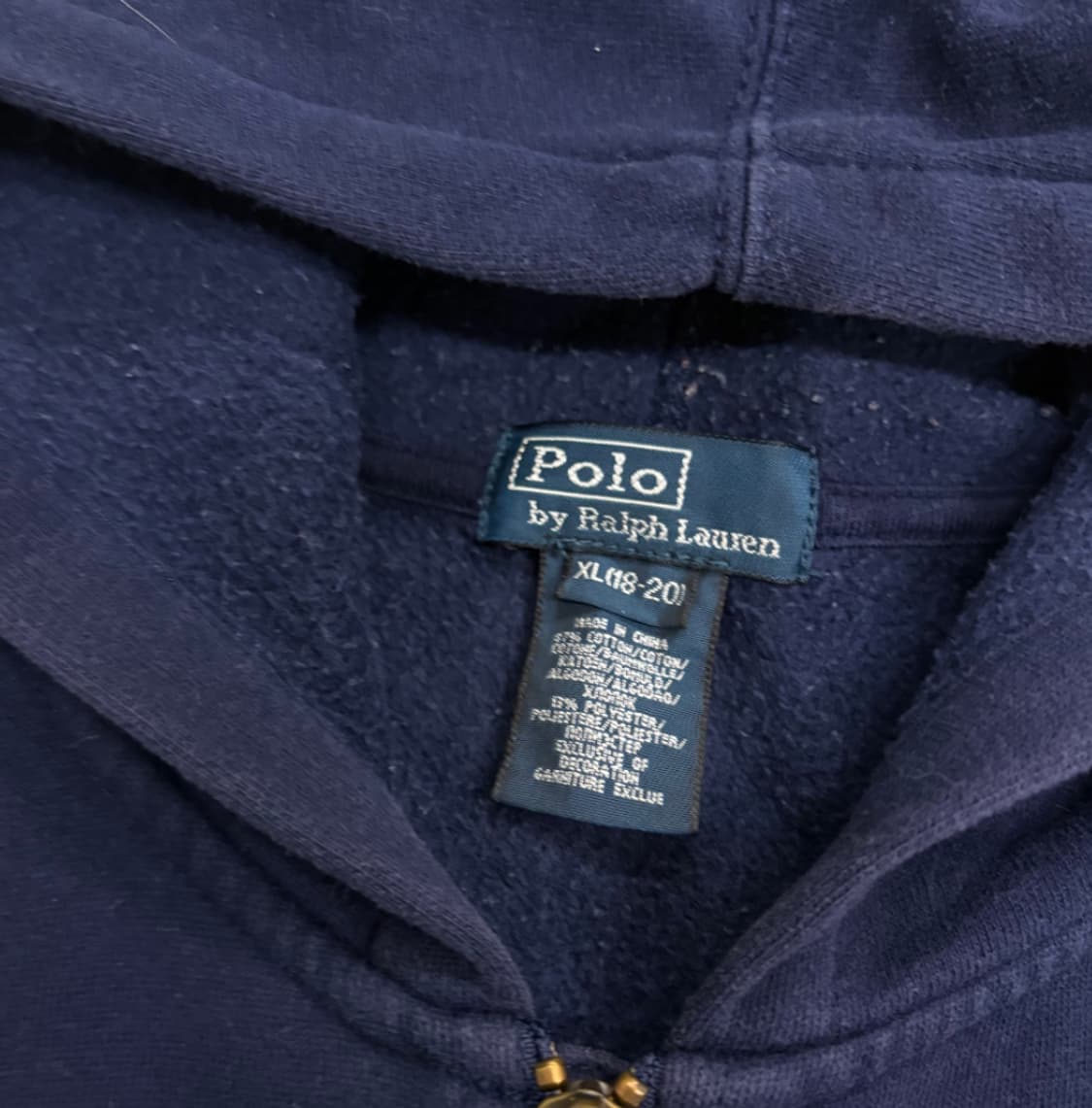 폴로 랄프로렌 빅포니 후드집업 네이비 상품이미지3