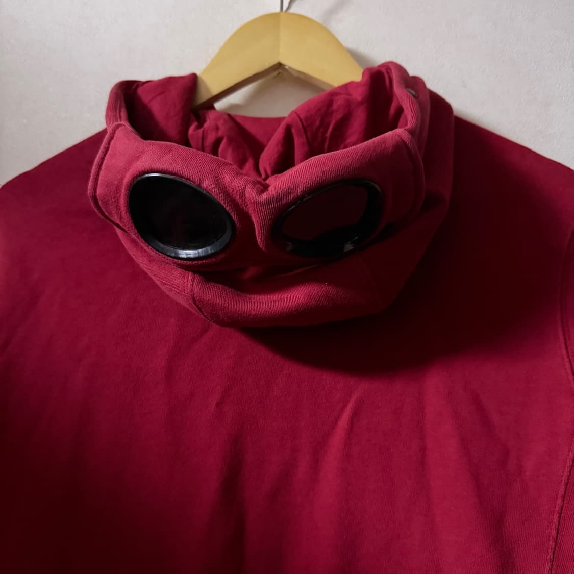 C.P컴퍼니 씨피컴퍼니 고글 후드 집업 레드 95 (사용감) 상품이미지5