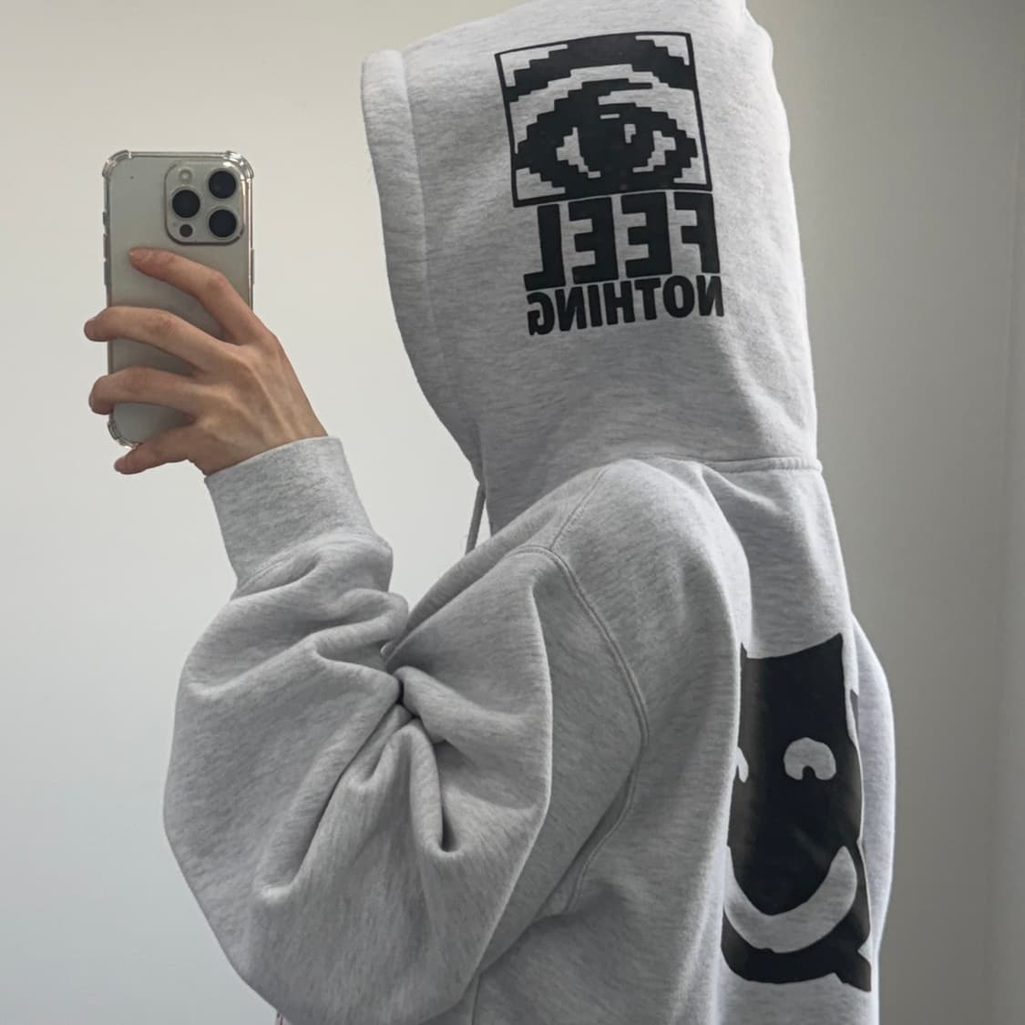 Obey 오베이 백 포인트 로고 멜란지 후드티 상품이미지3