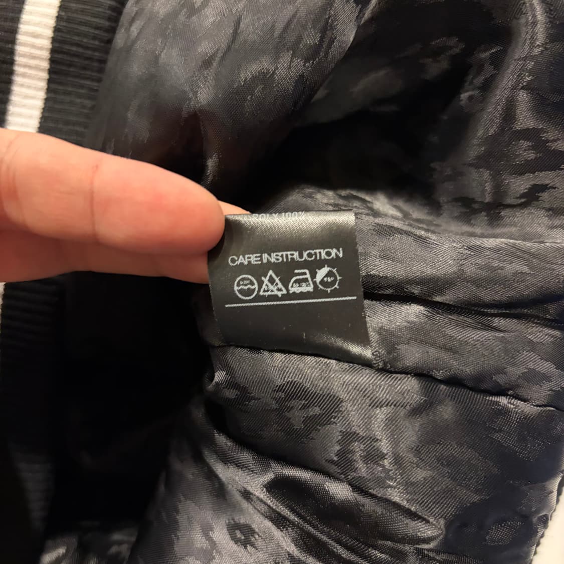 [M] 리빌리 창모 Libilly 블랙 스타디움 자켓 031 C807 상품이미지7