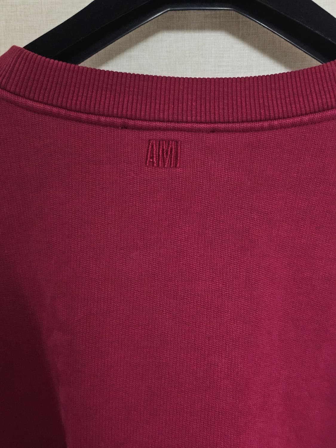 Ami paris 맨투맨 버건디 상품이미지4