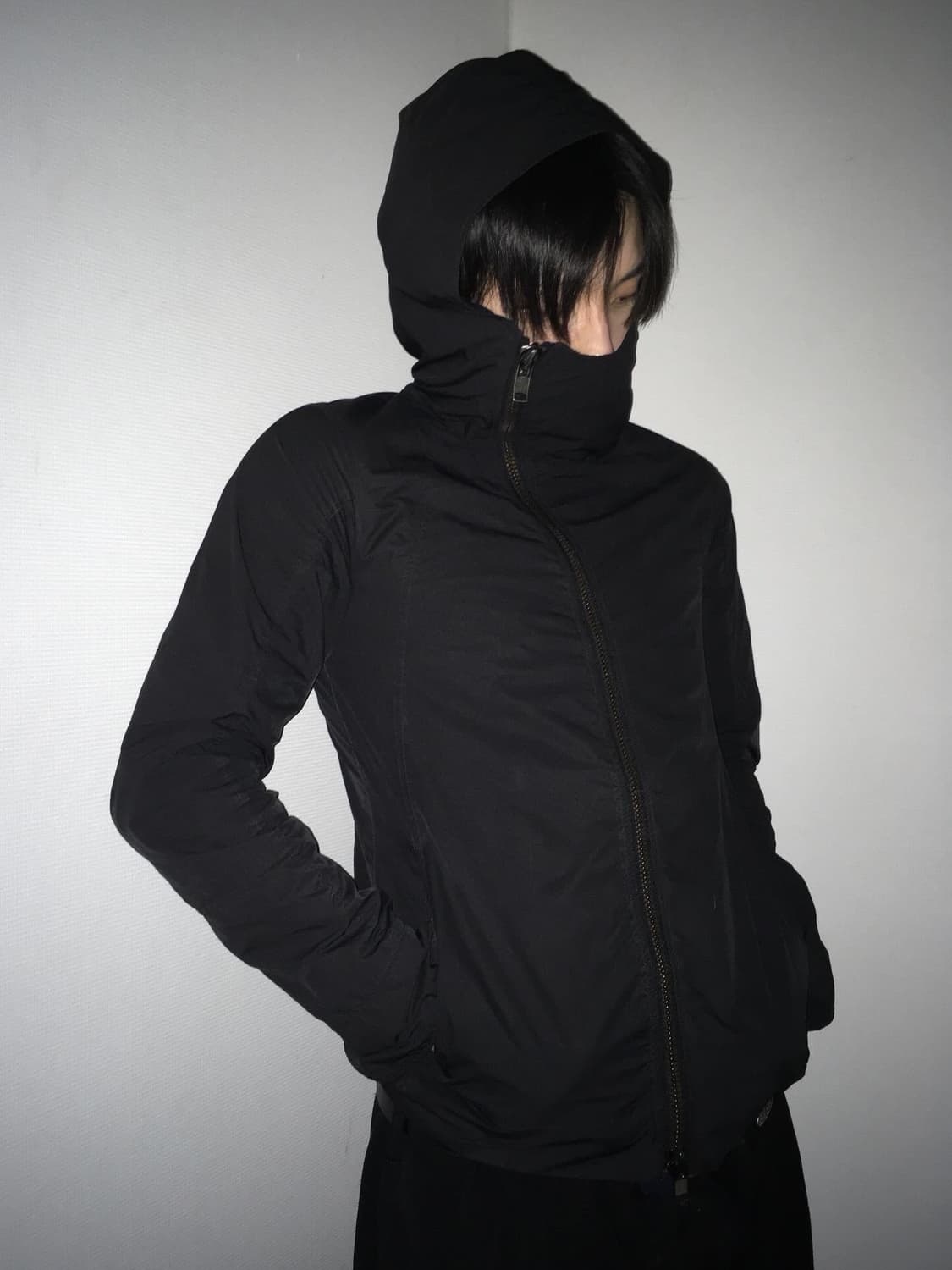 립반윙클 사선 나일론 집업 상품이미지1