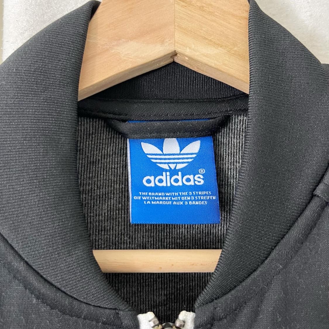 아디다스 블랙 화이트 삼선 져지 상품이미지7