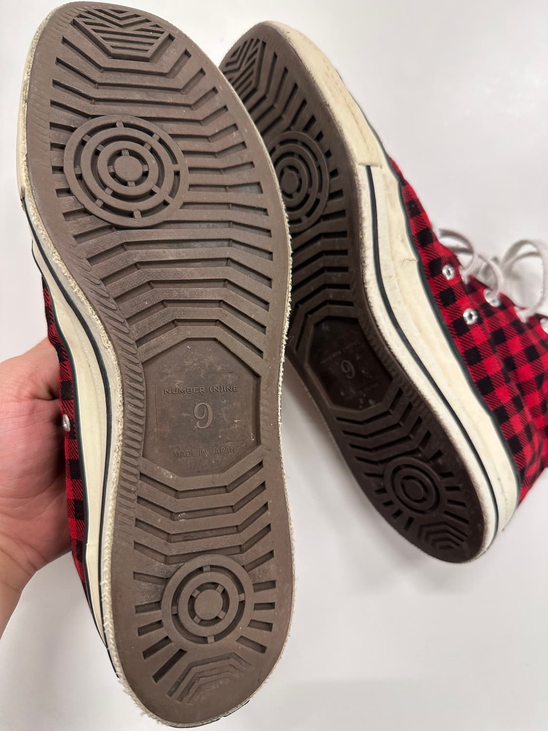 넘버나인 체크 컨버스 상품이미지3